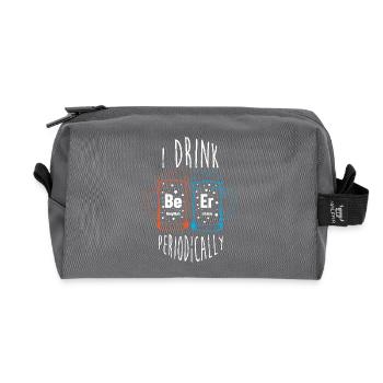 Tableau périodique - Trousse de toilette en tissu recyclé - anthracite - Devant