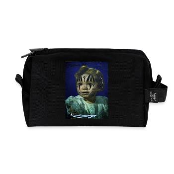 Global Art - Recycelte Kulturtasche - Schwarz - Vorne