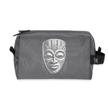 Maske - Recycelte Kulturtasche - Anthrazit - Vorne