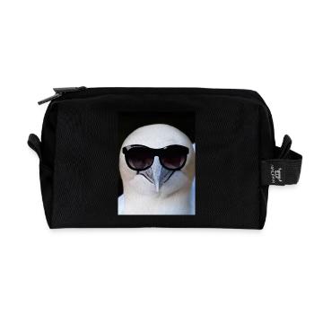 Tölpel, it's cool - Recycelte Kulturtasche - Schwarz - Vorne