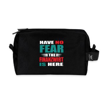 Have no Fear the Finanzwirt is here Outfit - Recycelte Kulturtasche - Schwarz - Vorne