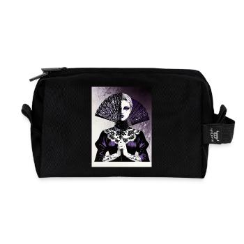 Lace & Lies - Recycled Toiletry Zip Bag - black - Front