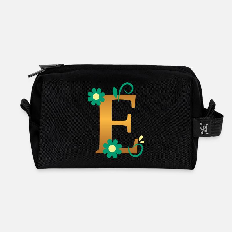 E - Recycelte Kulturtasche - Schwarz