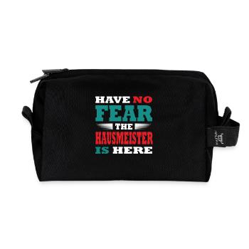 Have no Fear the Hausmeister is here Outfit - Recycelte Kulturtasche - Schwarz - Vorne