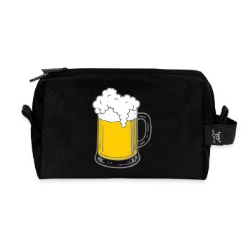 Bière - Trousse de toilette en tissu recyclé - noir - Devant