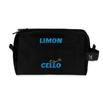 Limoncello – Design « La Dolce Vita » - Trousse de toilette en tissu recyclé - noir - Devant