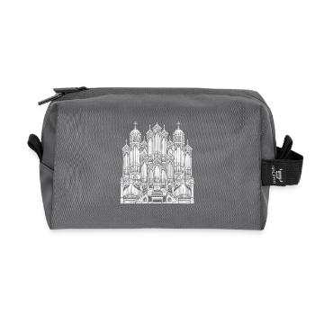 Orgel Design – Für Fans der majestätischen Kirchen - Recycelte Kulturtasche - Anthrazit - Vorne