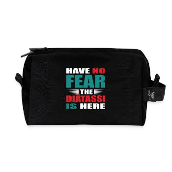 Have no Fear the Diätassi is here Outfit - Recycelte Kulturtasche - Schwarz - Vorne