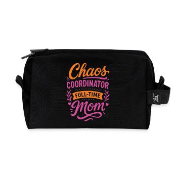 Working Mom – Das Leben einer Mutter - Recycelte Kulturtasche - Schwarz - Vorne