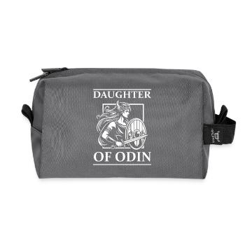 Viking Shield Maiden Design – Fort et audacieux - Trousse de toilette en tissu recyclé - anthracite - Devant