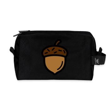Gland Chêne d’automne - Trousse de toilette en tissu recyclé - noir - Devant