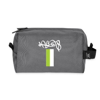 Lagos Nigeria Art urbain Souvenir - Trousse de toilette en tissu recyclé - anthracite - Devant