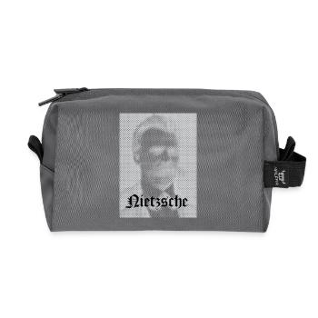 Halbton-Philosophisches Porträt - Recycelte Kulturtasche - Anthrazit - Vorne
