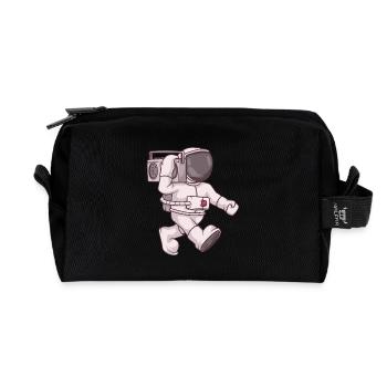 Astronauten-Ghettoblaster - Recycelte Kulturtasche - Schwarz - Vorne