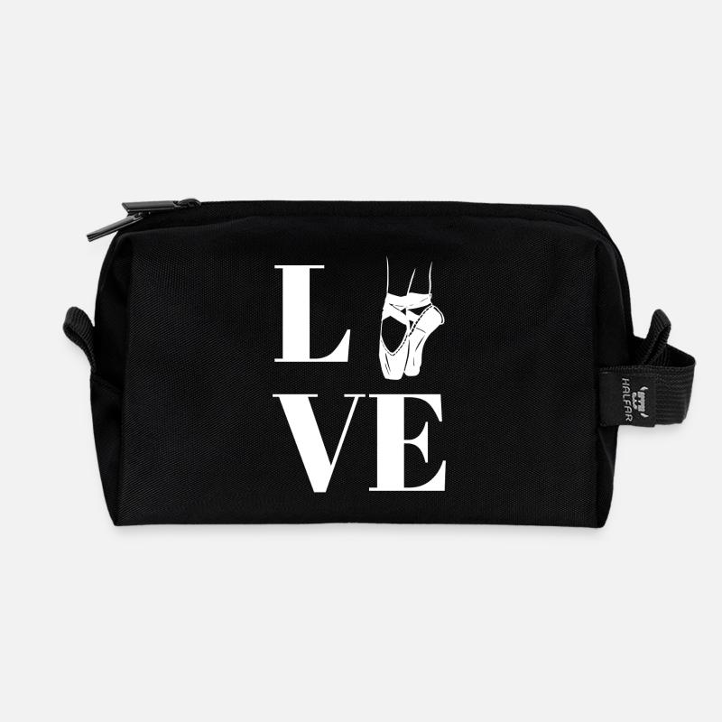 Liebesballett - Recycelte Kulturtasche - Schwarz