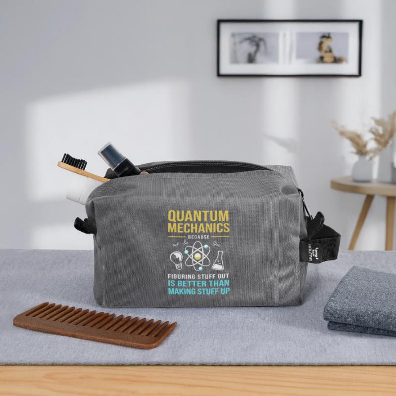 Quantum Physics Quantum Mechanics Quantum Leap Recycled Toiletry Zip Bag
