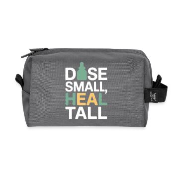 Certified Clinical Micro-Dose Specialist Apparel  - Recycled Toiletry Zip Bag - anthracite - Front