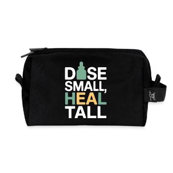 Certified Clinical Micro-Dose Specialist Apparel  - Recycled Toiletry Zip Bag - black - Front