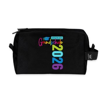 Primary school graduation 2026 - Recycled Toiletry Zip Bag - black - Front
