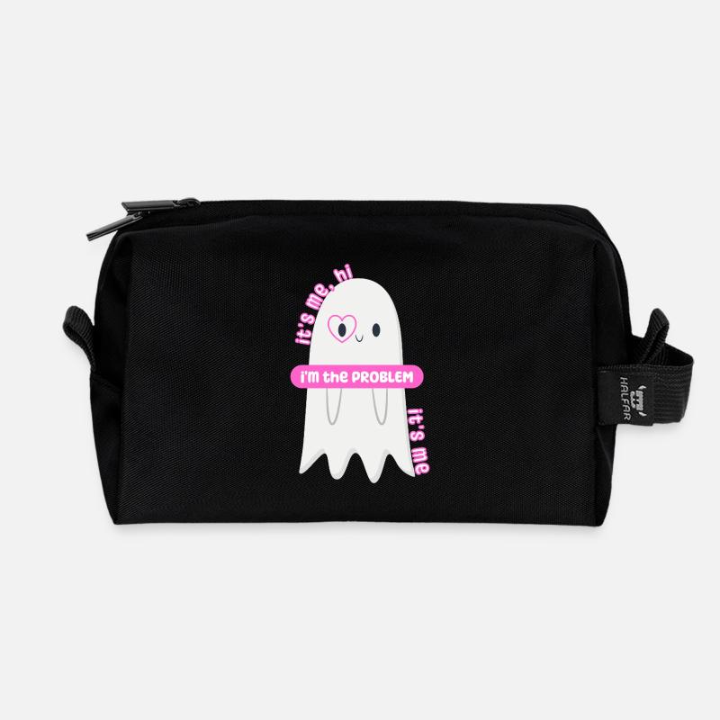 Ich bin's, hallo, ich bin das Problem - Recycelte Kulturtasche - Schwarz