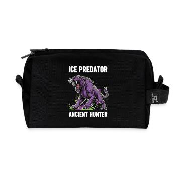 Smilodon Predator Ancient Hunter - Trousse de toilette en tissu recyclé - noir - Devant