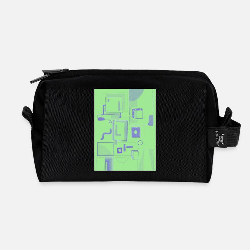 Sprechblasen - Recycelte Kulturtasche - Schwarz