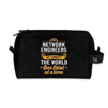 Netzwerk Ingenieur Programmierer Informatiker - Recycelte Kulturtasche - Schwarz - Vorne