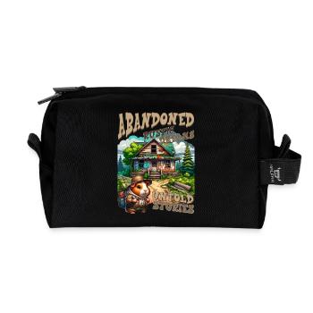 Untold Stories: Rustic Cabin - Recycled Toiletry Zip Bag - black - Front