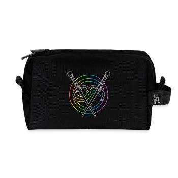 Xena & Gabrielle - Recycled Toiletry Zip Bag - black - Front