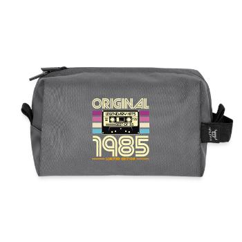Originales Kassetten-Retro-Tee von 1985 - Recycelte Kulturtasche - Anthrazit - Vorne