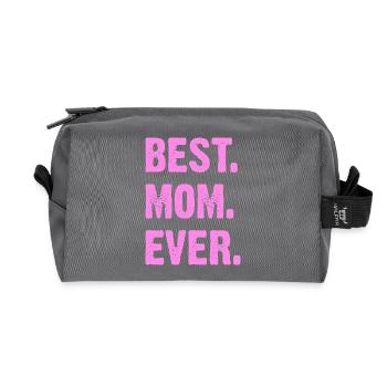 Beste Mama aller Zeiten Muttertag - Recycelte Kulturtasche - Anthrazit - Vorne