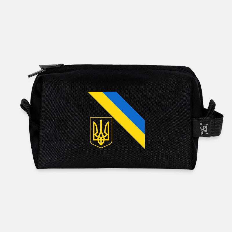 Ukrainisch - Recycelte Kulturtasche - Schwarz