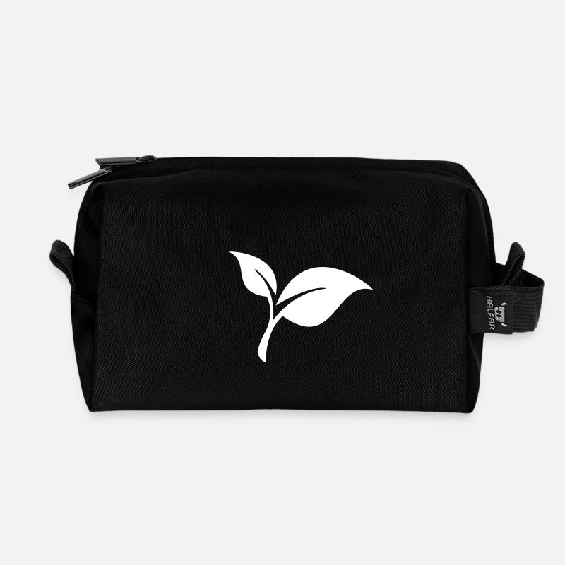 Blatt 1c - Recycled Toiletry Zip Bag - black