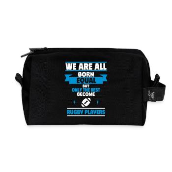 Nur die Besten werden Rugbyspieler - Recycelte Kulturtasche - Schwarz - Vorne