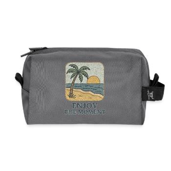 Summer Vacation - Recycelte Kulturtasche - Anthrazit - Vorne