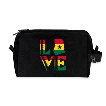Adore Ghana Afrikanisches Land Afrika Ghana - Recycelte Kulturtasche - Schwarz - Vorne