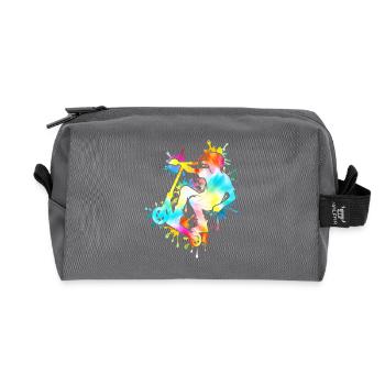 Tie Dye Rider Trottinette Adolescent - Trousse de toilette en tissu recyclé - anthracite - Devant