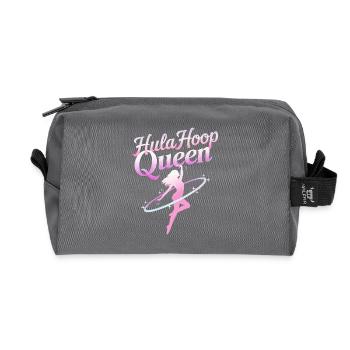Danse Cerceau Fille Danseuse Cerceau - Trousse de toilette en tissu recyclé - anthracite - Devant