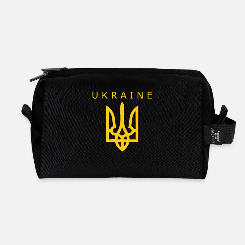 Ukraine - Recycelte Kulturtasche - Schwarz