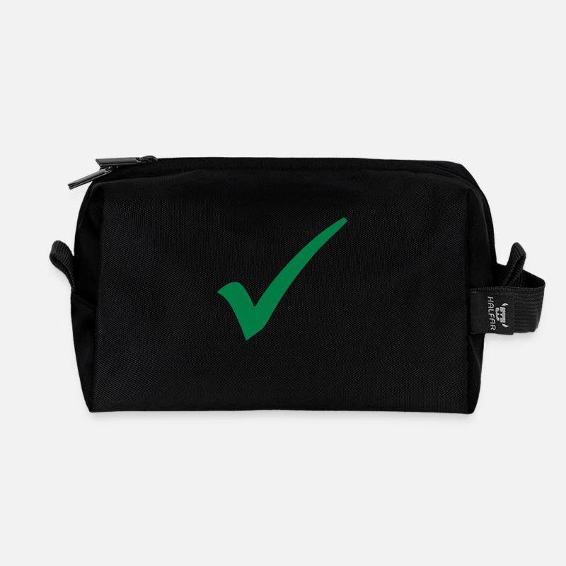 Haken - Recycelte Kulturtasche - Schwarz