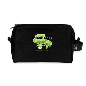 Bro Bros - Recycelte Kulturtasche - Schwarz - Vorne