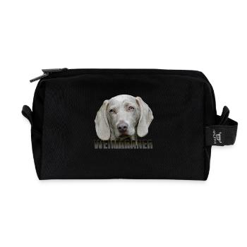 Braque de Weimar - Trousse de toilette en tissu recyclé - noir - Devant