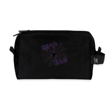 halloween - Recycelte Kulturtasche - Schwarz - Vorne