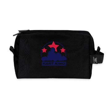 kart_king_fa2 - Recycled Toiletry Zip Bag - black - Front