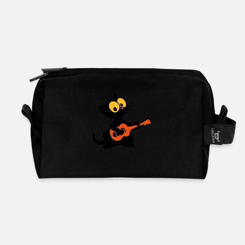 Georgie macht Musik - Recycelte Kulturtasche - Schwarz