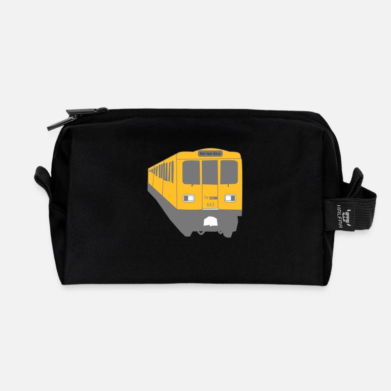 Berlin Train U1 - Recycelte Kulturtasche - Schwarz