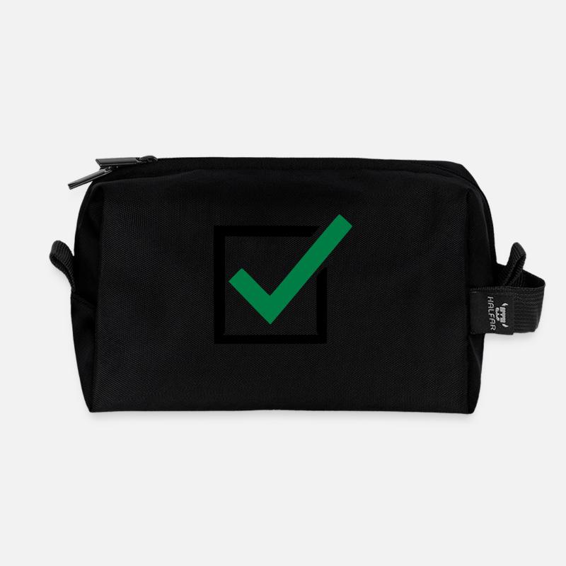 politik - Recycelte Kulturtasche - Schwarz