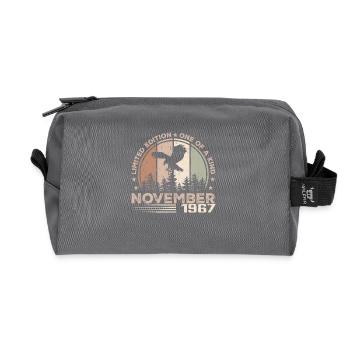 Incomparable depuis novembre 1967 57 Anniversaire - Trousse de toilette en tissu recyclé - anthracite - Devant
