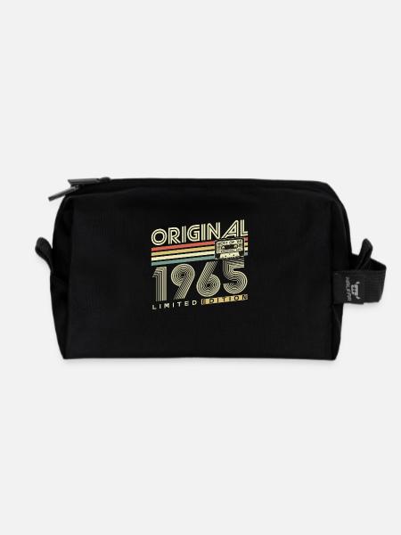 Original 1965 Vintage Vintage Rétro Anniversaire - Trousse de toilette en tissu recyclé - noir