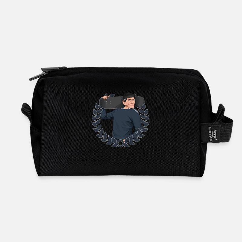 Rieser Grantler // Illustration - Recycelte Kulturtasche - Schwarz